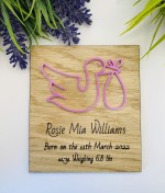 Personalised Baby Announcement Keepsake