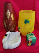 Hand decorated vases